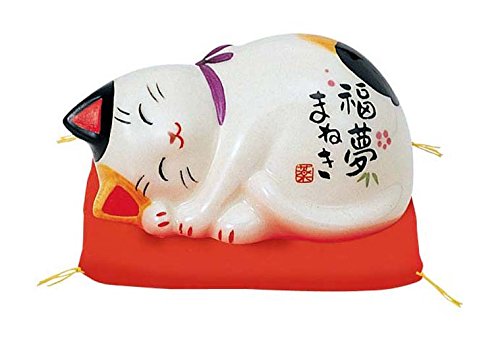 Amazon.co.jp: 彩絵福夢招き猫 7747 : ホーム＆キッチン